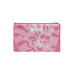 Pink Zendoodle Cosmetic Bag (Small) Back