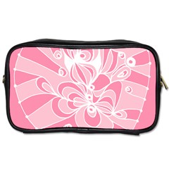 Pink Zendoodle Toiletries Bag (one Side) by Mazipoodles