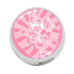 Pink Zendoodle 4-port Usb Hub (two Sides) by Mazipoodles