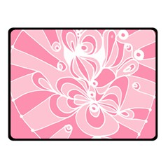 Pink Zendoodle Fleece Blanket (small) by Mazipoodles