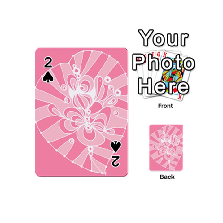 Pink Zendoodle Playing Cards 54 Designs (Mini)