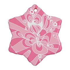 Pink Zendoodle Ornament (snowflake) by Mazipoodles