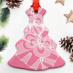 Pink Zendoodle Ornament (christmas Tree)  by Mazipoodles