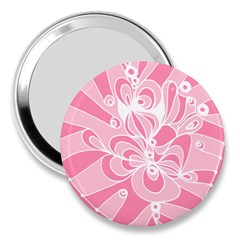 Pink Zendoodle 3  Handbag Mirrors by Mazipoodles