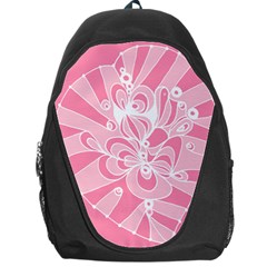 Pink Zendoodle Backpack Bag by Mazipoodles