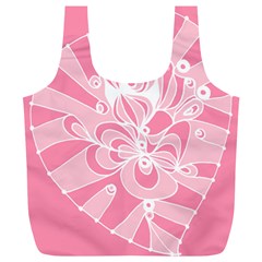 Pink Zendoodle Full Print Recycle Bag (xl) by Mazipoodles