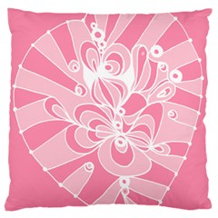 Pink Zendoodle Standard Flano Cushion Case (two Sides) by Mazipoodles