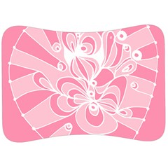 Pink Zendoodle Velour Seat Head Rest Cushion by Mazipoodles