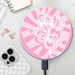 Pink Zendoodle Wireless Charger by Mazipoodles