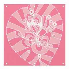 Pink Zendoodle Banner And Sign 4  X 4  by Mazipoodles