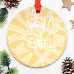 Amber Zendoodle Ornament (round) by Mazipoodles