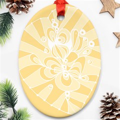 Amber Zendoodle Ornament (oval) by Mazipoodles