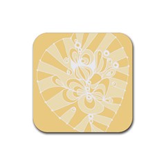 Amber Zendoodle Rubber Coaster (square) by Mazipoodles