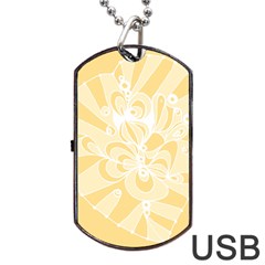 Amber Zendoodle Dog Tag Usb Flash (two Sides) by Mazipoodles