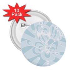 Blue 2 Zendoodle 2 25  Buttons (10 Pack)  by Mazipoodles