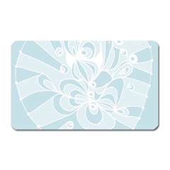 Blue 2 Zendoodle Magnet (rectangular) by Mazipoodles