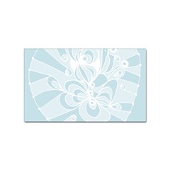 Blue 2 Zendoodle Sticker Rectangular (100 Pack) by Mazipoodles