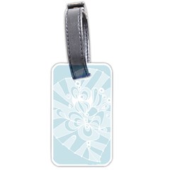 Blue 2 Zendoodle Luggage Tag (one Side) by Mazipoodles