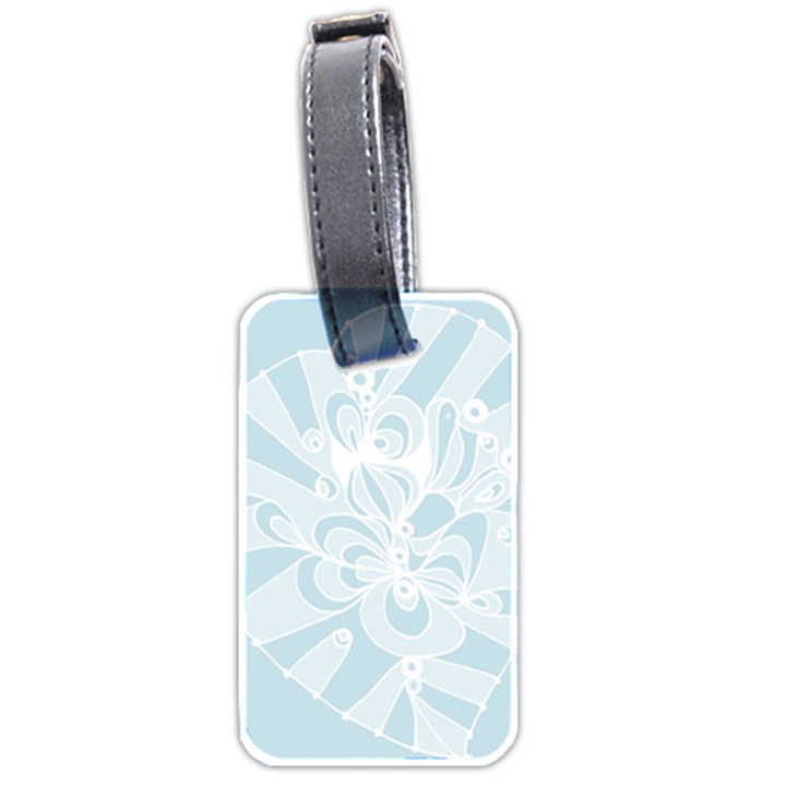 Blue 2 Zendoodle Luggage Tag (two sides)