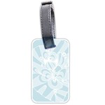 Blue 2 Zendoodle Luggage Tag (two sides) Back