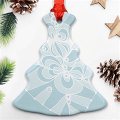 Blue 2 Zendoodle Ornament (christmas Tree)  by Mazipoodles