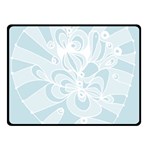 Blue 2 Zendoodle Double Sided Fleece Blanket (Small) 45 x34  Blanket Front