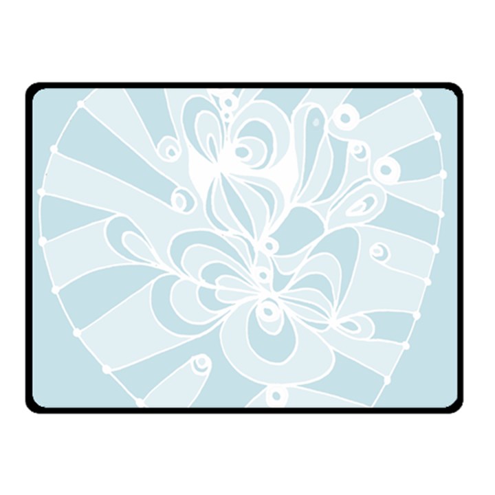 Blue 2 Zendoodle Double Sided Fleece Blanket (Small)