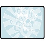 Blue 2 Zendoodle Double Sided Fleece Blanket (Large) 80 x60  Blanket Front