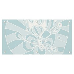 Blue 2 Zendoodle Banner And Sign 6  X 3  by Mazipoodles