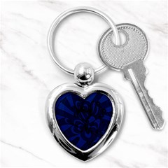 Blue 3 Zendoodle Key Chain (heart) by Mazipoodles