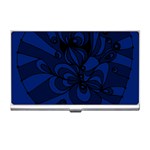 Blue 3 Zendoodle Business Card Holder Front