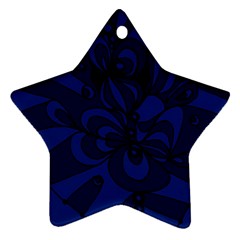 Blue 3 Zendoodle Star Ornament (two Sides) by Mazipoodles