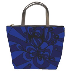 Blue 3 Zendoodle Bucket Bag by Mazipoodles