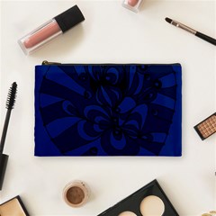 Blue 3 Zendoodle Cosmetic Bag (medium) by Mazipoodles