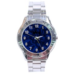 Blue 3 Zendoodle Stainless Steel Analogue Watch by Mazipoodles