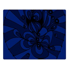 Blue 3 Zendoodle Double Sided Flano Blanket (large) by Mazipoodles