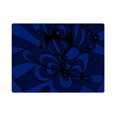 Blue 3 Zendoodle Flano Blanket (mini) by Mazipoodles