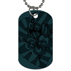 Green Zendoodle Dog Tag (two Sides) by Mazipoodles