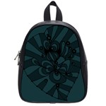 Green Zendoodle School Bag (Small) Front