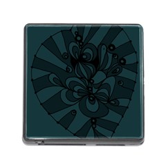 Green Zendoodle Memory Card Reader (square 5 Slot) by Mazipoodles