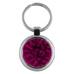 Aubergine Zendoodle Key Chain (Round) Front