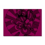 Aubergine Zendoodle Sticker A4 (10 pack) Front