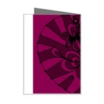 Aubergine Zendoodle Mini Greeting Card Right