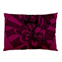 Aubergine Zendoodle Pillow Case by Mazipoodles