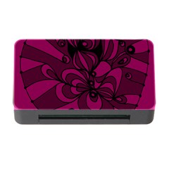 Aubergine Zendoodle Memory Card Reader With Cf by Mazipoodles