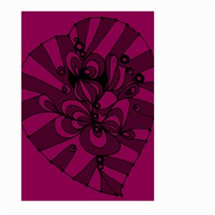 Aubergine Zendoodle Large Garden Flag (two Sides) by Mazipoodles