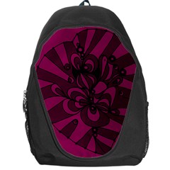 Aubergine Zendoodle Backpack Bag by Mazipoodles