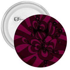 Aubergine Zendoodle 3  Buttons by Mazipoodles