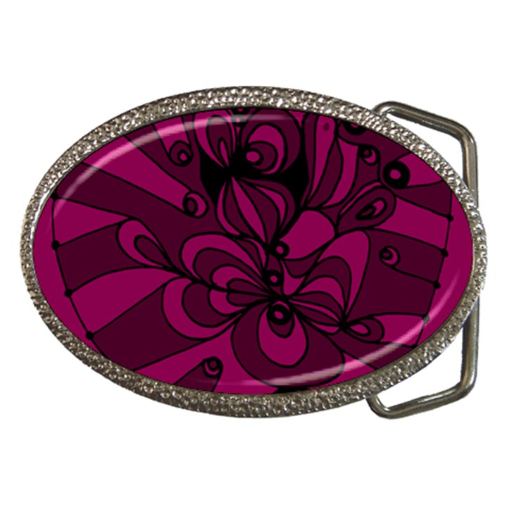 Aubergine Zendoodle Belt Buckles