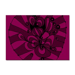 Aubergine Zendoodle Sticker A4 (100 Pack) by Mazipoodles